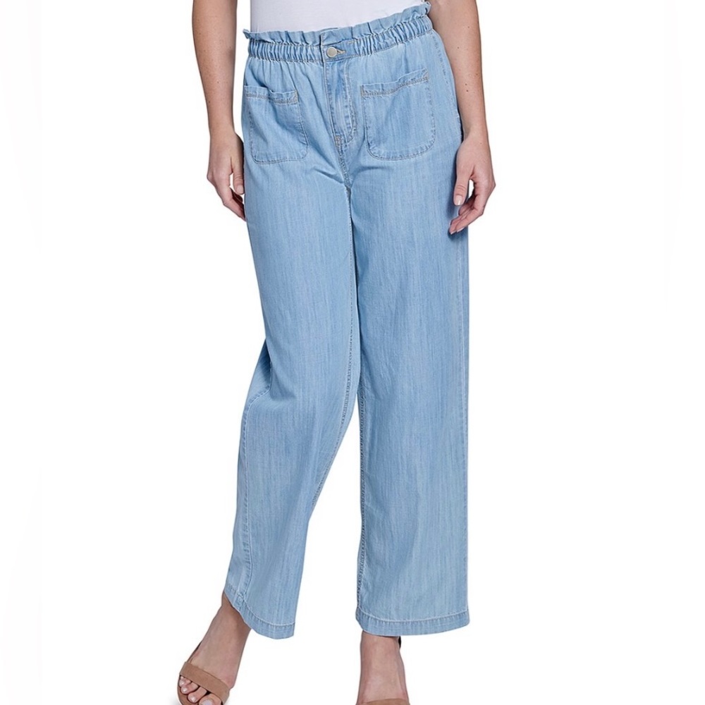 Seven7 Adelaide Paperbag Lightwash Jeans 10